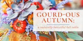 autumn centerpiece beautiful gourd
