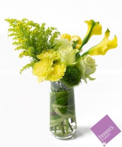 Good Vibrations sunny yellow floral bouquet in vase
